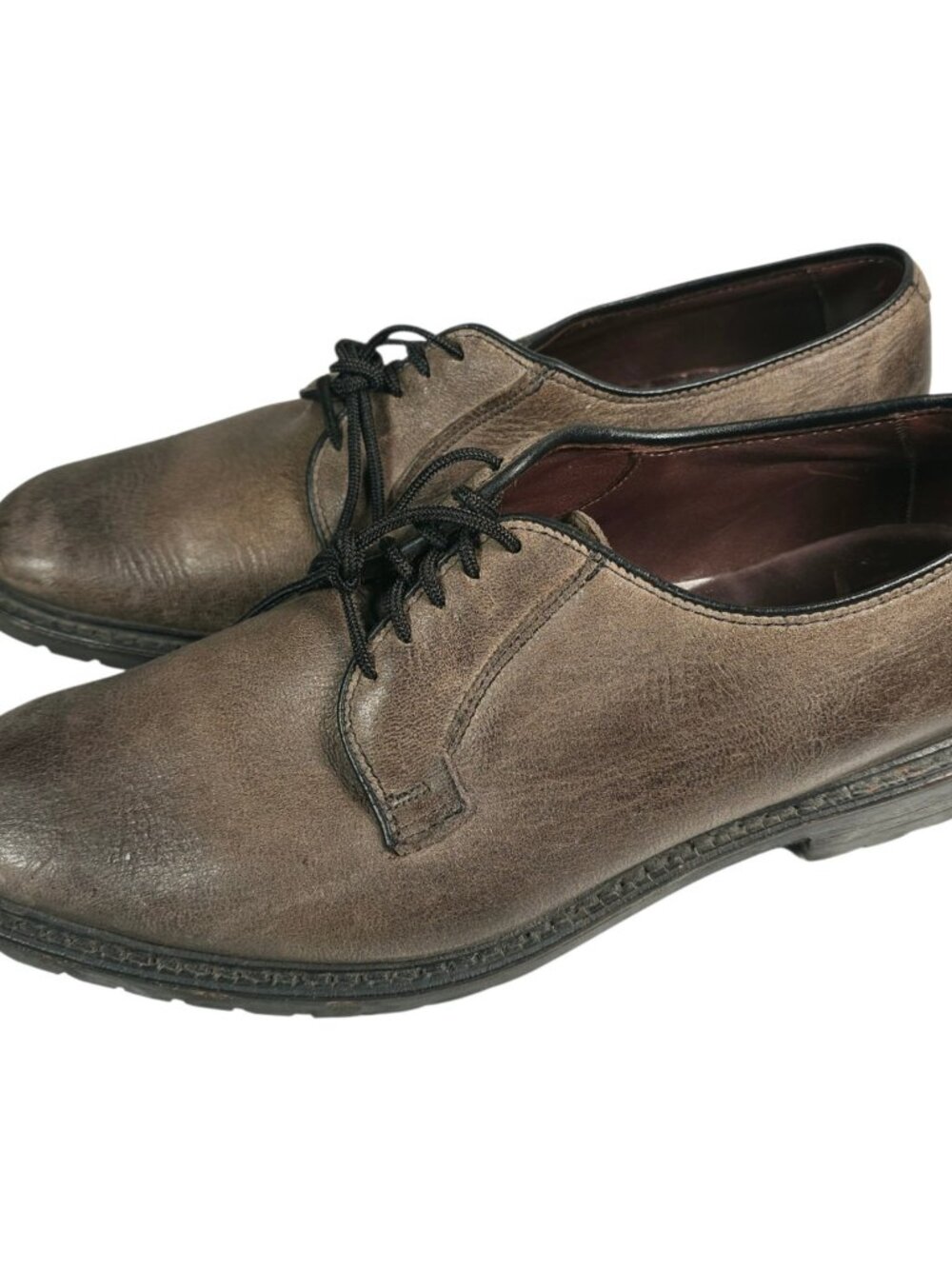 ALLEN EDMONDS "Black Hills" Olive Green Leather Lace Up Shoes Size 9 D